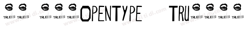 宋体 常规(OpenType   Tru字体转换